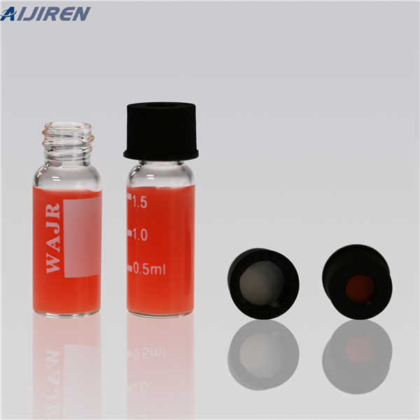 Buy clear glass vials with caps for sale for Waters HPLC